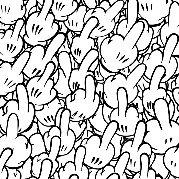 Middle Fingers Of Mickey Mouse Leggings By Dima V Society6