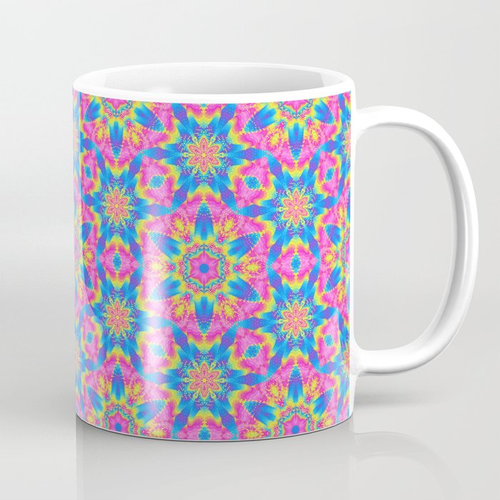 Pink & Blue Superstar Abstract Pattern Coffee Mug