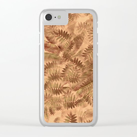 Autumn Leaves Clear iPhone Case