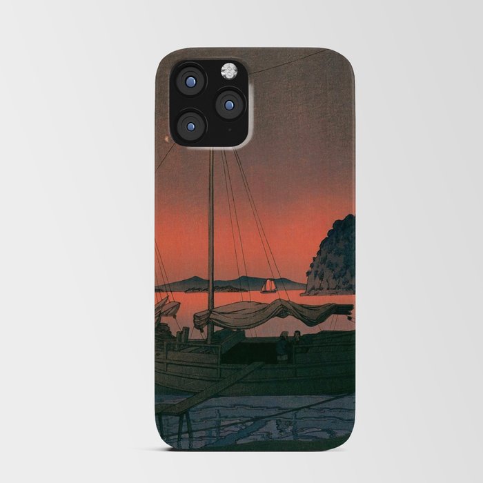 Harbour Sunset by Kawase Hasui iPhone Card Case