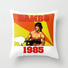 Rambo 1985 Throw Pillow