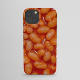 Baked Beans in Red Tomato Sauce Food Pattern  iPhone Case