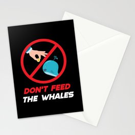 Dont Feed The Whales Cryptocurrency Btc Stationery Card