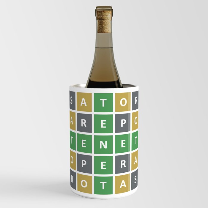 TENET Wordle Wine Chiller