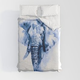 Elephant Painting Duvet Cover
