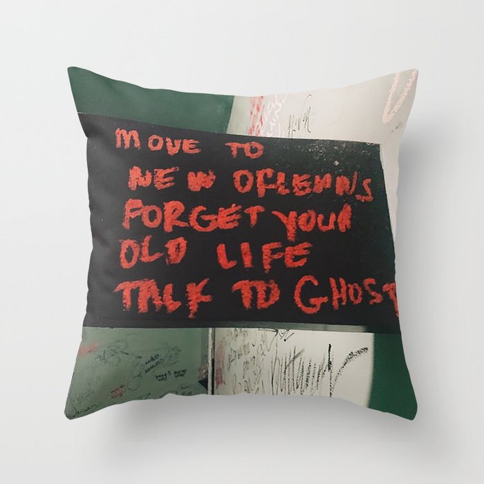 New Orleans Ghost Stories Throw Pillow