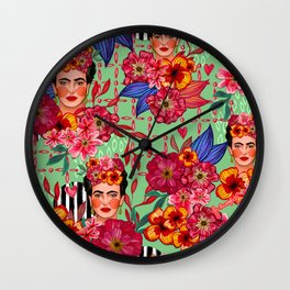 Frida Bouquet Wall Clock