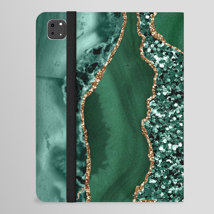 Agate Glitter Ocean Texture 15 iPad Folio Case