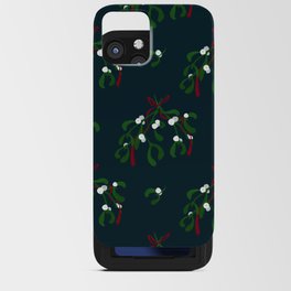 Mistletoe and red tape iPhone Card Case