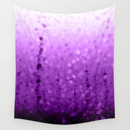 Free Diving Abstract Bubbles (Purple) Wall Tapestry