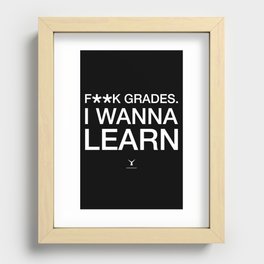 F**ck Grades Recessed Framed Print