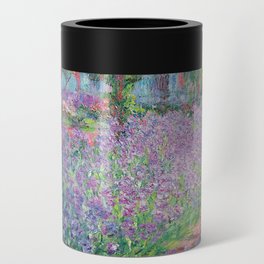Garden Lily, Monet, Purple, Art Print Can Cooler