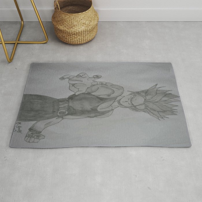 Dragonball Z Trunks Sketch Rug By Bernardtime Society6