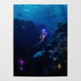 Lady Mermaid Poster