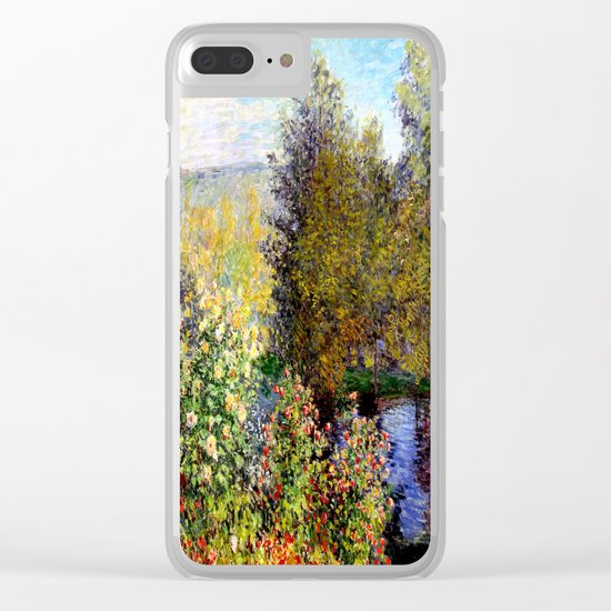 Claude Monet : A Corner of the Garden at Montgeron Clear iPhone Case