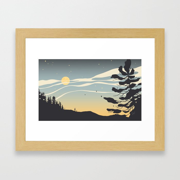 Algonquin Moonrise Framed Art Print