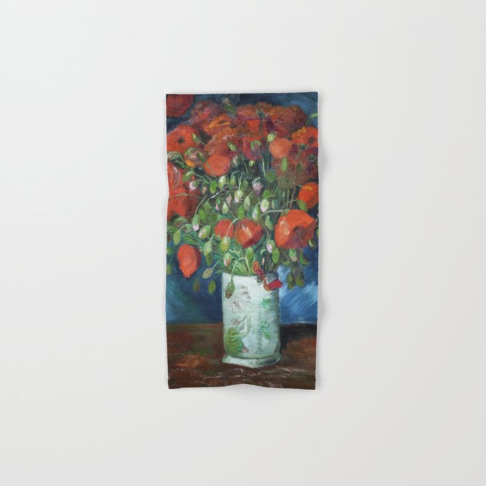 Vase with Poppies Hand & Bath Towel