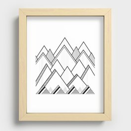Cool Mountains Recessed Framed Print