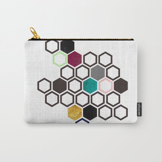 Hexagons Carry-All Pouch