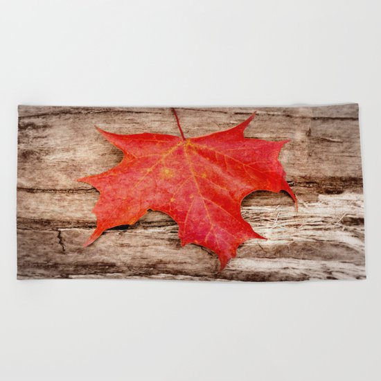 LEAF ME ALONE Beach Towel