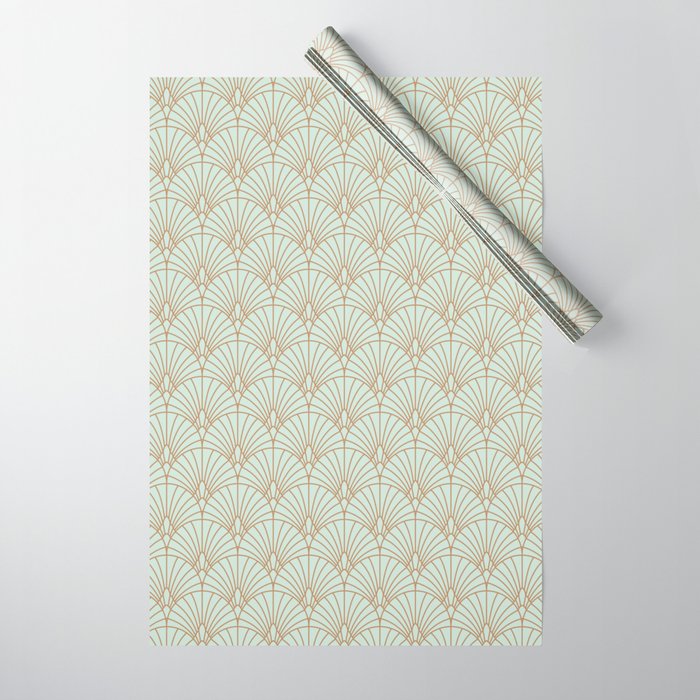 Art Deco fan pattern Wrapping Paper