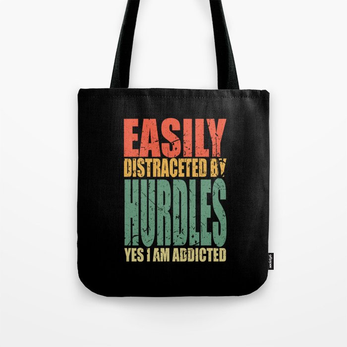 Hurdles Saying Funny Tote Bag