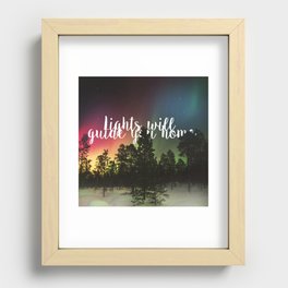 Lights Will Guide you Home Recessed Framed Print