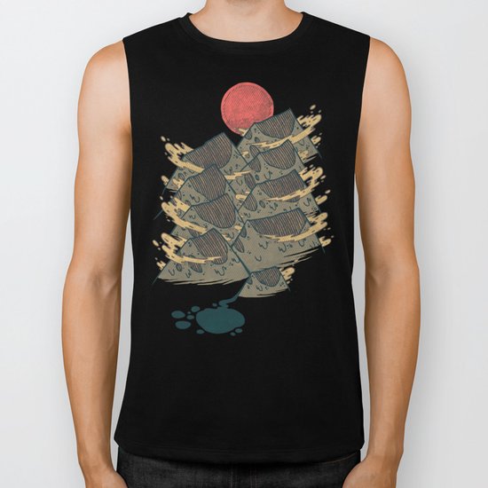 There's Chocolate in Those Mountains Biker Tank