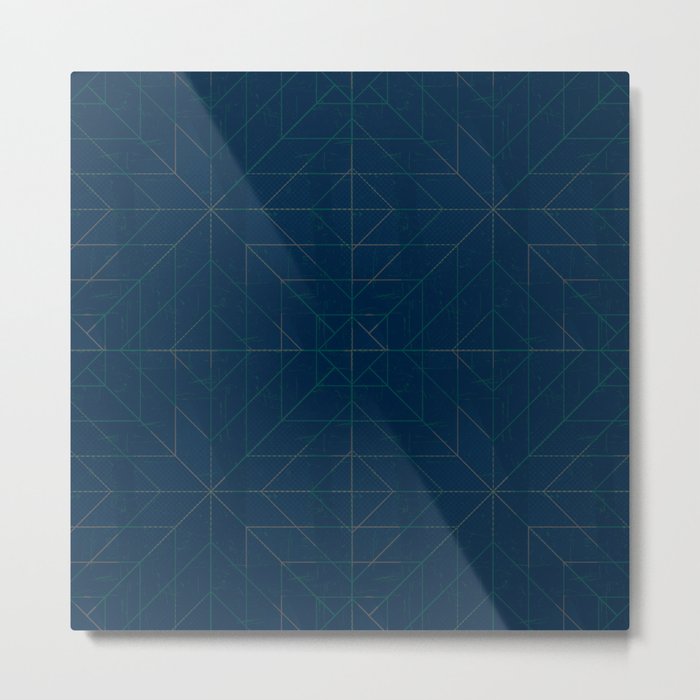 Geometric Lines Metal Print