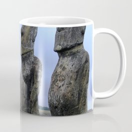 Moais in Easter Island, Chile. Coffee Mug