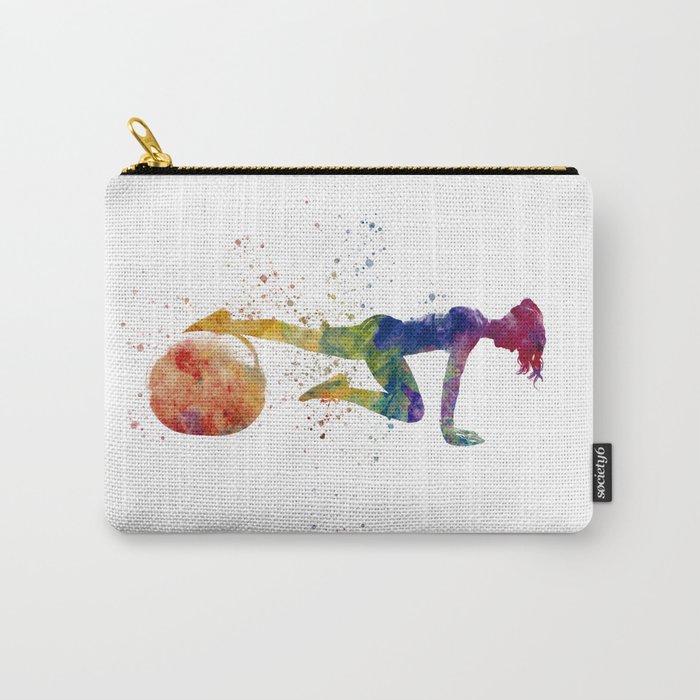 Fitness in watercolor Carry-All Pouch