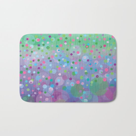 Colorful Rain Bath Mat