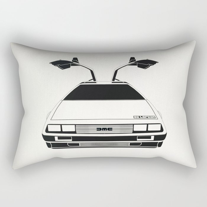 Delorean DMC 12 / Time machine / 1985 Rectangular Pillow
