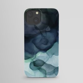 Night Blue Flowing Art iPhone Case