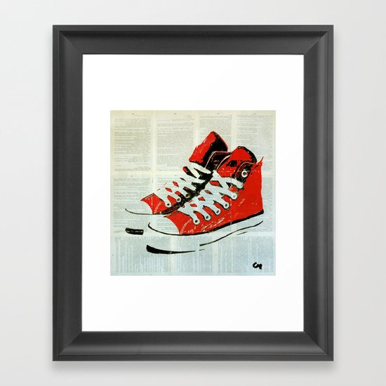 Sneakers. Framed Art Print