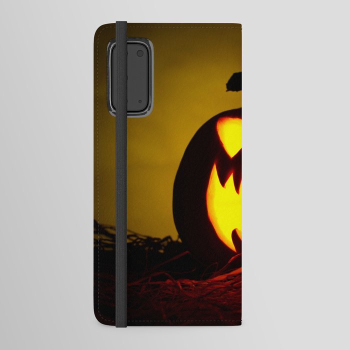 Angry Pumpkin Android Wallet Case
