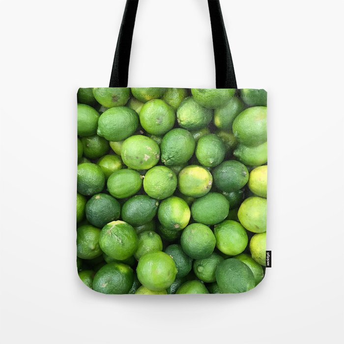 Pile of Limes Fresh Fruit Photograph Tote Bag