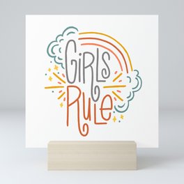 Girls Rule Mini Art Print