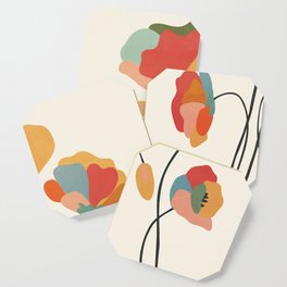 Colorful Flowers Coaster