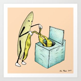 Banana Laundry Art Print