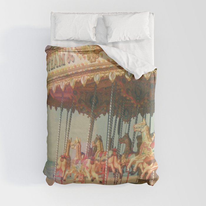 Circling Horses Duvet Cover