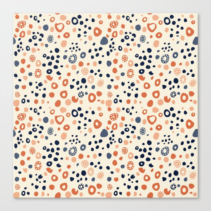 Not perfect fun polka dot pattern Canvas Print