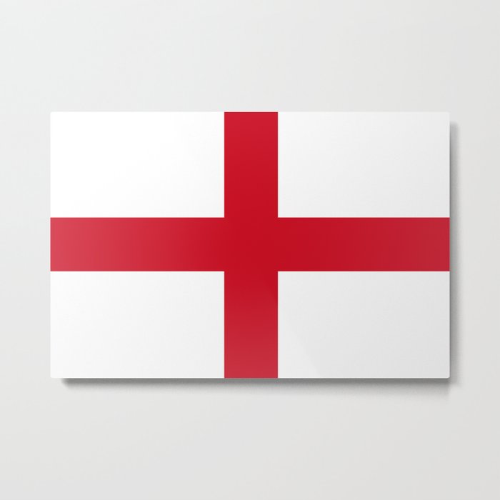 St. George's Cross (Flag of England) - Authentic version to scale and color Metal Print