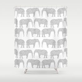 Alabama bama crimson tide elephant state college university pattern footabll Shower Curtain