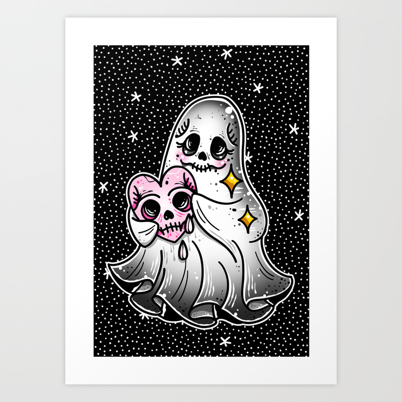 Ghost Tattoo Flash