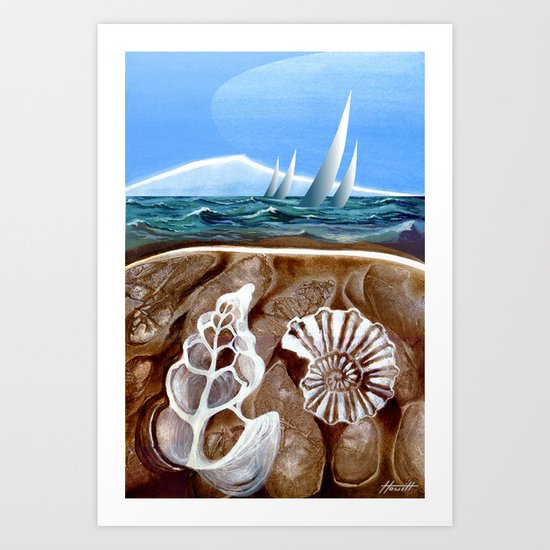 The Geology of Boating Art Print