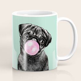 baby pug in a mug