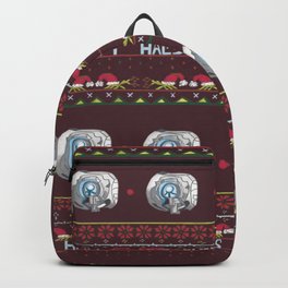 Ugly Halo Christmas sweater Backpack | Cases, 343Guiltyspark, Shirts, Christmas, Flood, Sweater, Uglysweater, Christmassweater, Halo3, Pattern 