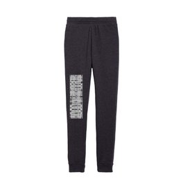 shibori itajime B&W squares Kids Joggers