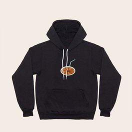 Bright Orange and Cocktail Straw . Home Decor Hoody